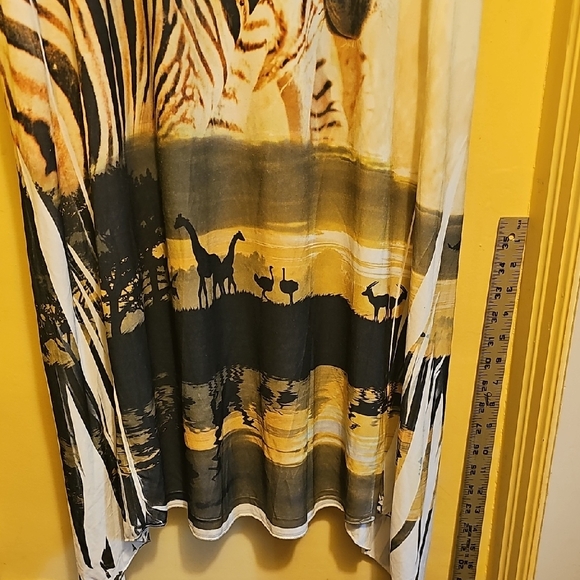 Wild Zebra Print Sleeveless Tunic - Picture 2 of 7